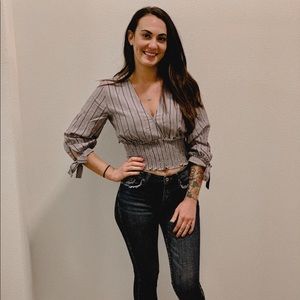 Striped Crop Top